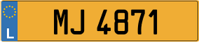 Truck License Plate